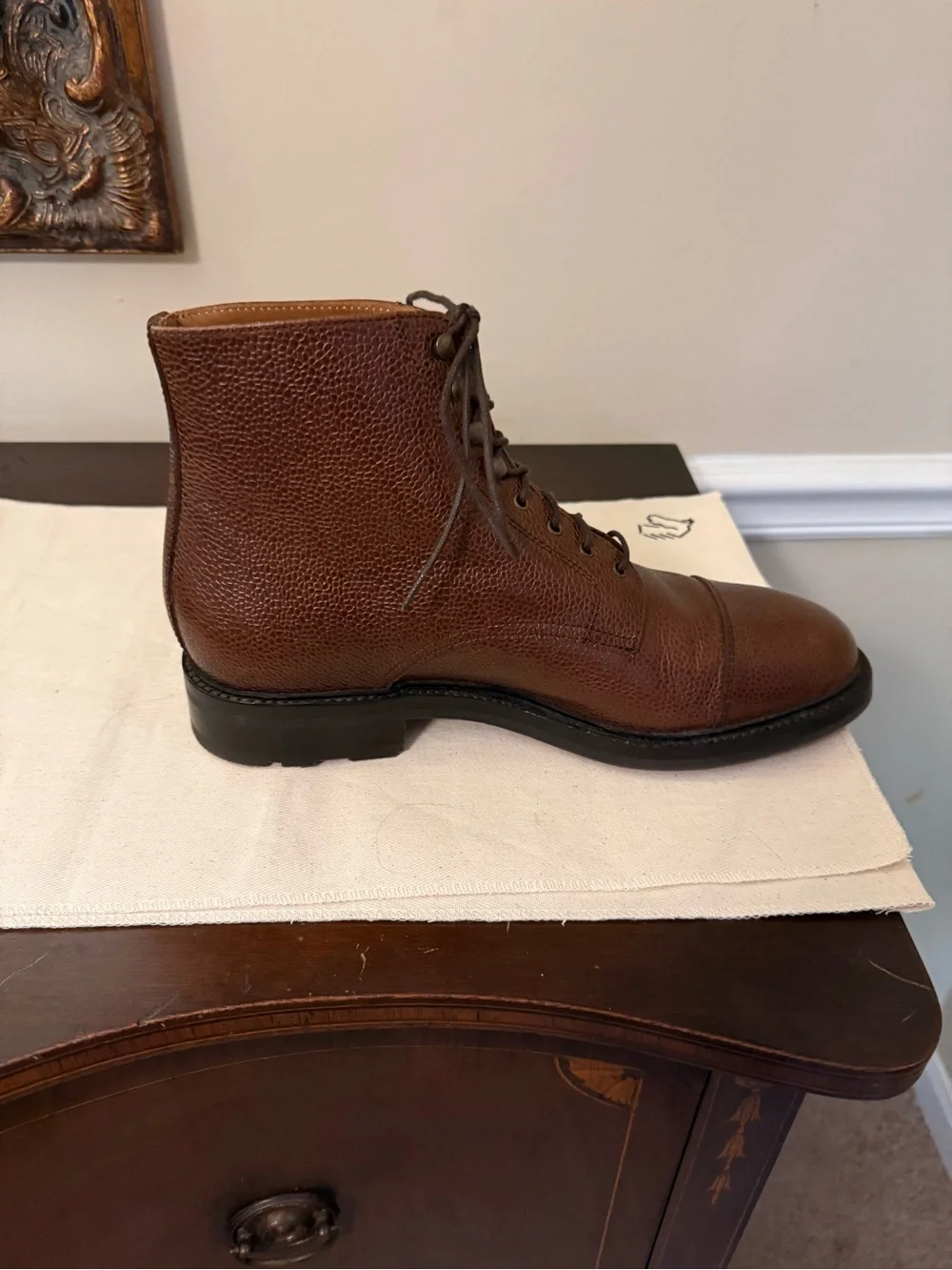 Caswell Pebble Grain DuPuy Country Calf Boots